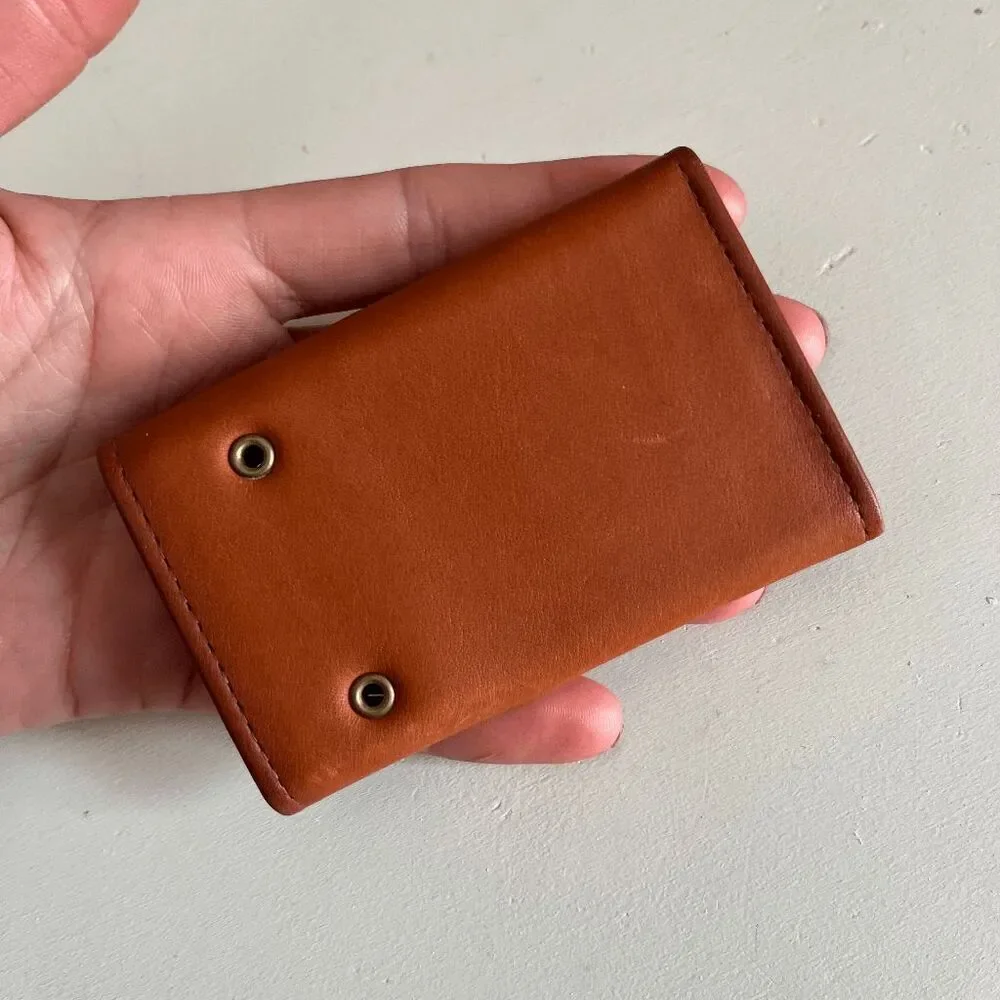Princess Gardner Leather Key Wallet Full Grain Cowhide 6 Hook Cognac